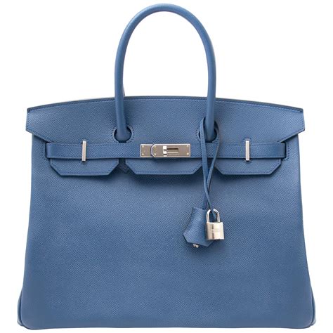 Hermes Birkin 35cm Bleu Agate Epsom 